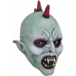 Masque enfant - halloween - vampire punk - latex souple - visage ple - cheveux rouges en piques