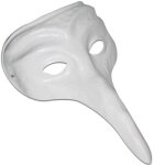Masque v�nitien - dtm - 26 cm - blanc - adulte - mixte