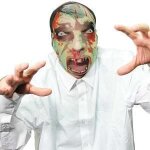 Masque zombie - vert - mixte - enfant - dguisement - a partir de 18 ans - intrieur