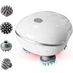Masseur de tte lectrique - marque - portable - 4 ttes en silicone - rechargeable - tanche