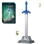 Master sword legend of zelda en briques de construction ? 290 pi�ces compatible lego ? 406 cm ? socle ...