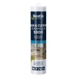 Mastic detanchit btiment en silicone bostik s350 - intrieur / extrieur - blanc - cartouche 300 ml ...