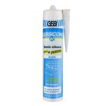 Mastic silicone - geb - w2 - blanc - joints sanitaires - surfaces mailles et synthtiques