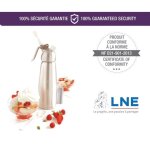 Siphon  mousses - mastrad - f49314 - 0, 5 l - pour prparations chaudes et froides - 6  8 personnes ...