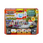 Matchbox - station de lavage super clean - coffret avec 1voiture matchbox hnj54