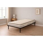 Matelas 100x200 + sommier + pieds + prot�ge matelas offerts m�moire de forme - 23 cm - tr�s ferme