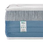 Matelas 140x190 cm bestroyal 27cm ressorts ensach�s mousse m�moire de forme ind�pendance du couchage