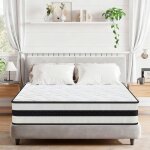 Matelas 140x190 cm - �p 28 - h3 ressorts ensach�s + mousse � m�moire de forme - ergonomique - adapt� ...