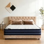Matelas 140x190 cm �p 28cm hybride matelas mousse � m�moire de forme et ressort ind�pendant tissu doux ...