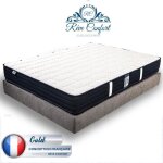 Matelas 140x190 cm - reve confort - memory gold - mousse à mémoire de forme - ferme Matelas 140x190 cm - reve confort - memory gold - mousse à mémoire de forme - ferme