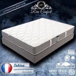 Matelas - sakina - 140x190 cm - 24 cm - ressorts ensachés - mousse haute densité Matelas - sakina - 140x190 cm - 24 cm - ressorts ensachés - mousse haute densité