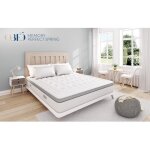 Matelas 140x190 memory perfect spring 1000 ressorts mmoire de forme memorytex 42kg / m3 ergolattex 60kg ...