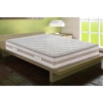 Matelas 140x200 cm parigi à 800 ressorts ensachés indépendants à 9 zones et mémoire de forme Matelas 140x200 cm parigi à 800 ressorts ensachés indépendants à 9 zones et mémoire de forme