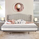 Matelas 160�200 cm � ressorts ensach�s soutien orthop�dique de la colonne vert�brale � 7 zones hauteur ...