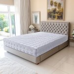 Matelas 200x200 cm ferme - sp�cial pour sommiers articul�s - d�houssable 4 cotes - confort optimal - ...