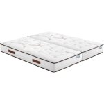Matelas 2x80x200 repere - ressorts ensach�s - hauteur 26 cm - soutien ferme