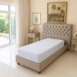 Matelas 80x190 + sommier + pieds + protge matelas mousse poli lattex indformable - dhoussable housse ...