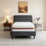 Matelas 90 x 190 - tr�s �pais 28 cm matelas hybride � ressorts ensach�s haute r�silience certifi� oeko ...