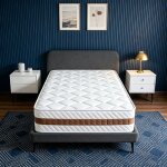 Matelas 90 x 190 �paisseur 26 cm ressorts ensaches et en mousse � m�moire de forme respirant 9 zones ...