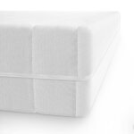 Matelas 90x190 cm - matelas en mousse froide - 7 zones de confort - epaisseur 15 cm - housse microfibre ...