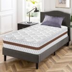 Matelas 90x190 cm �paisseur 25cm dannasi - hybride mousse � m�moire de forme moyenne ferme 7 zones ergonomique ...