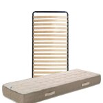 Matelas 90x190 x 23 cm sommier pieds protge matelas tissu 100 coton - soutien ferme