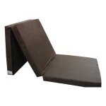 Matelas dappoint pliant 198x80x10 cm - natalia spzoo - marron - mousse polyurethane - equilibr� - 80x198 ...