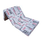 Matelas 198x80x10 cm dappoint pliant - natalia spzoo - 1 personne - nature - housse amovible - mousse ...