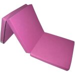 Matelas dappoint pliant 198x80x10 cm - natalia spzoo - 1 personne - rose - 10 cm - mousse polyur�thane ...