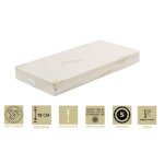 Matelas pour bb 70x140 cm hauteur 15 cm dhoussable housse lavable 30 - tissu avec maxi - hyppoallergnique ...