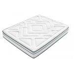 Matelas bobochic aruna 140x190 latex 100% naturel - blanc - 7 zones de confort