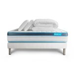 Matelas bodyfit mémoire de forme - 180x200 cm - ferme - sommier kit blanc + 2 oreillers + couette Matelas bodyfit mémoire de forme - 180x200 cm - ferme - sommier kit blanc + 2 oreillers + couette