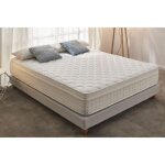 Matelas box spring premier - moonia - 140x190 - ressorts ensach�s - m�moire de forme - equilibr�
