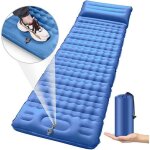 Matelas de camping gonflable - autogonflant - 205x70x10 cm - imperm�able - pompe int�gr�e - 2 places