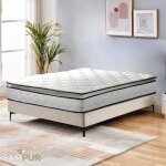 Matelas c�sar 140x190 cm sampur - mousse hr m�moire de forme - surmatelas int�gr� - �paisseur epaisseur ...