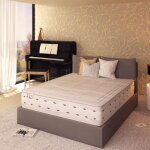 Matelas chopin 120x190 cm - 800 ressorts ensachs - revetement dehoussable silver safe therapy - confort ...