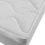 Matelas climatis� en viscose bambou 140 x 70 cm - b�b� - blanc - d�houssable - 20 kg / m�