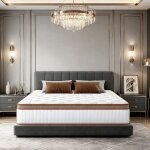 Matelas double 140 x 200 cm matelas � ressorts ensach�s hybrid mouvement isol� anti - acariens id�al ...