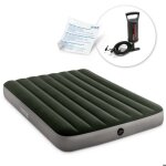 Matelas gonflable - intex - 191x137x25 cm - pompe � piston - pour deux personnes - technologie fiber ...