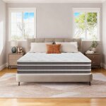 Matelas hybride 140x190 cm �paisseur 27 cm mousse � m�moire de forme ressorts ensach�s hypoallerg�nique ...
