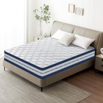Matelas hybride 140x200 cm - �p 25 cm - mousse � m�moire de forme - oeko - tex� - ressorts ensach�s - ...