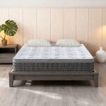 Matelas hybride 160x200 cm �paisseur 26 cm ressorts ensach�s h3 + mousse � m�moire de forme respirante ...