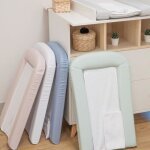 Matelas � langer pvc avec 2 �ponges amovibles / confort 42x70 cm nuage