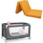 Matelas lit parapluie 60 x 120 cm matelas pliant pour bb avec housse anti - touffement 3d + sac de ...