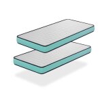 Matelas lot 2 confort pro 90x190 cm paisseur 14 cm ? rembourrage super soft - juvnil - idal pour les ...