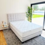 Matelas 140x190 cm thermotec 24cm mmoire de forme ferme indpendance du couchage face t / hiver