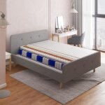 Matelas - micellai - 160 x 200 cm -  ressorts ensachs - 7 zones de confort - avec housse antiallergique ...
