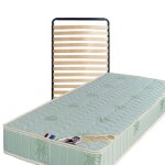 Matelas mousse 120x190 ferme en tissu - sommier + luxe