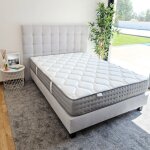 Matelas mousse hr + m�moire 160x200 cm - zen