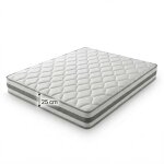 Matelas orthop�dique - langtu - 160x200 - mousse � froid - ressorts ensach�s 7 zones - fermet� h3